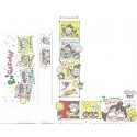 Ano 1993. Kit 3 Conjuntos de Papel de Carta RuRuRuGakuen Vintage Sanrio