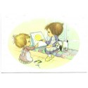 Notecard Cartão Antigo Importado Betsey Clark Sunshine Hallmark