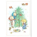 Notecard Cartão Antigo Importado Betsey Clark Christmas Tree Hallmark