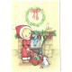 Notecard Cartão Antigo Importado Betsey Clark Christmas Hallmark