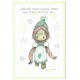 Notecard Cartão Antigo Importado Betsey Clark Wooly Scarf Hallmark
