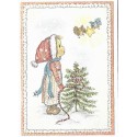 Notecard Cartão Antigo Importado Betsey Clark Tree Hallmark