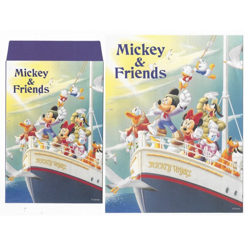 Conjunto de Papel de Carta Disney Mickey & Friends