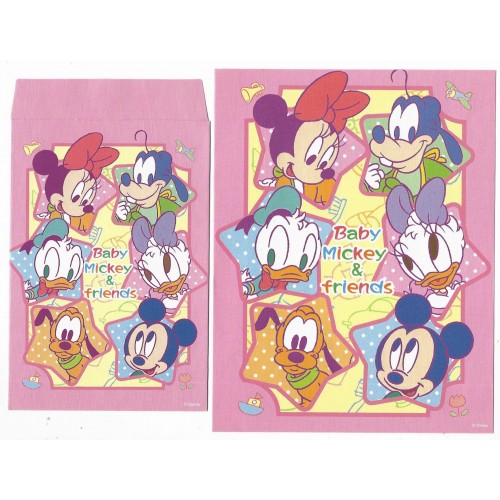Conjunto de Papel de Carta Disney Baby Mickey & Friends
