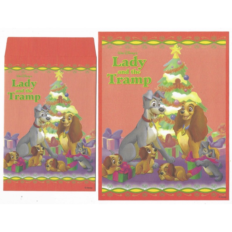 Conjunto de Papel de Carta Disney The Lady & the Trump