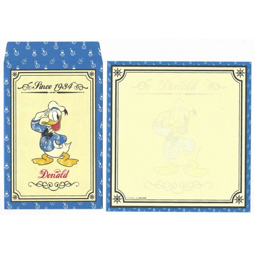 Conjunto de Papel de Carta Disney Donald Since 1934