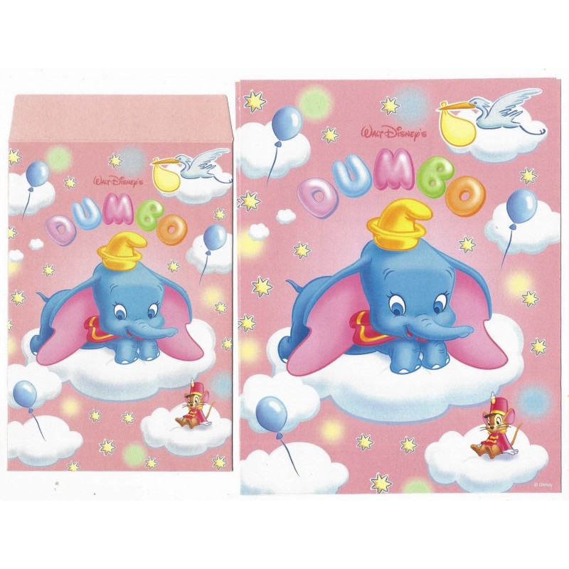 Conjunto de Papel de Carta Disney Dumbo