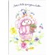 Notecard Antigo Importado Mary Hamilton Springtime Hello Hallmark