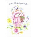 Notecard Antigo Importado Mary Hamilton Springtime Hello Hallmark