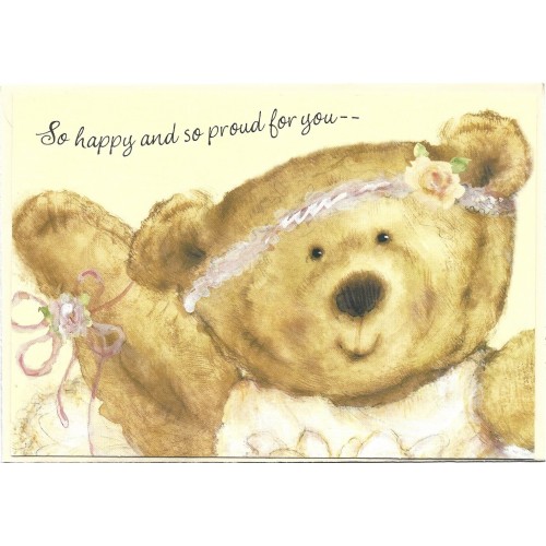 Notecard Antigo Importado Mary Hamilton Proud for You Hallmark