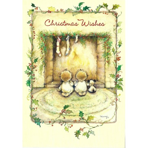 Notecard Antigo Importado Mary Hamilton Christmas Wishes Hallmark