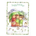 Notecard Antigo Importado Mary Hamilton Happy Holidays Hallmark