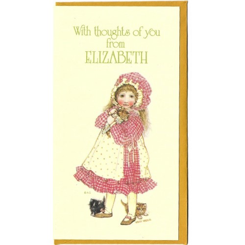 Notecard Antigo Holly Hobbie Thoughts Elizabeth American Greetings