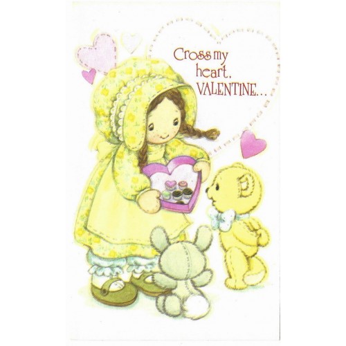 Notecard Holly Hobbie Cross My Heart Valentine - American Greetings