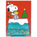 Notecard Importado Snoopy & Woodstock Christmas 01 Hallmark