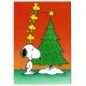 Notecard Importado Snoopy & Woodstock Christmas 02 Hallmark