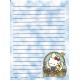 Papel de Carta Antigo Hello Kitty Jardineira - Best Cards