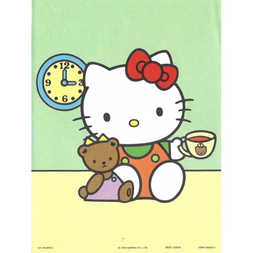 Papel de Carta Antigo Hello Kitty HPPN50425-0 Best Cards