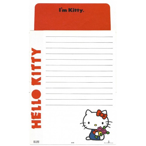 Conjunto de Papel de Carta Antigo Hello Kitty I'm Kitty