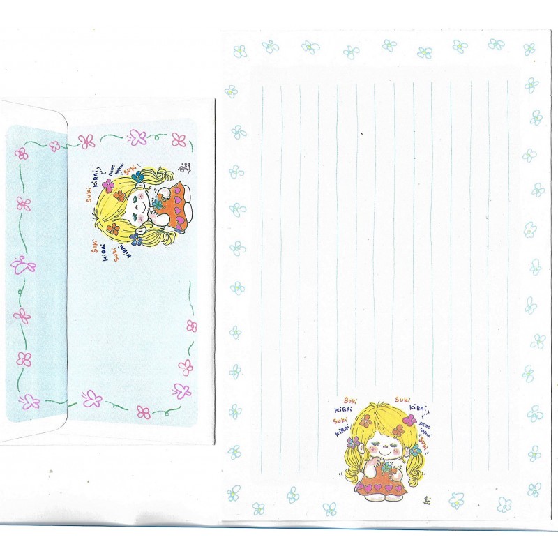 Conjunto de Papel de Carta com envelope ADO MIZUMORI 0099