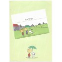Conjunto de Papel de Carta Snoopy Rain Drops Vintage Hallmark Japan