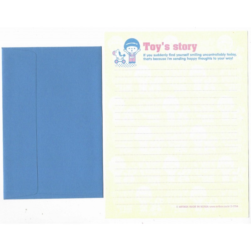 Kit 2 Conjuntos de Papel de Carta Toy's Story - Art-Box Korea