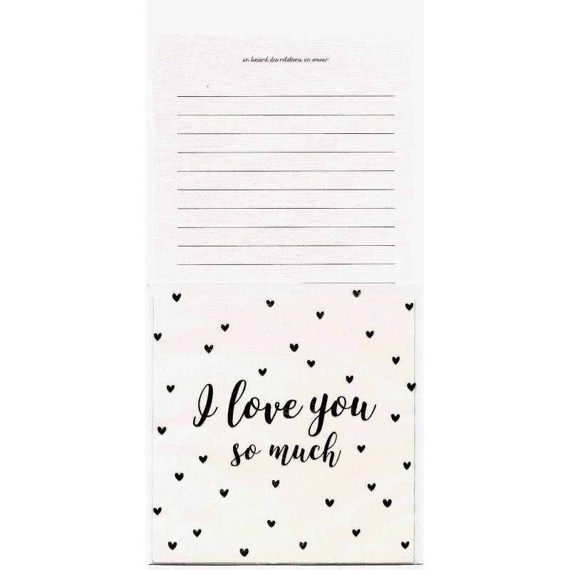 Conjunto de Papel de Carta I Love You Artbox Korea