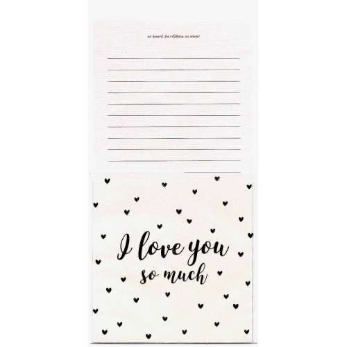 Conjunto de Papel de Carta I Love You Artbox Korea