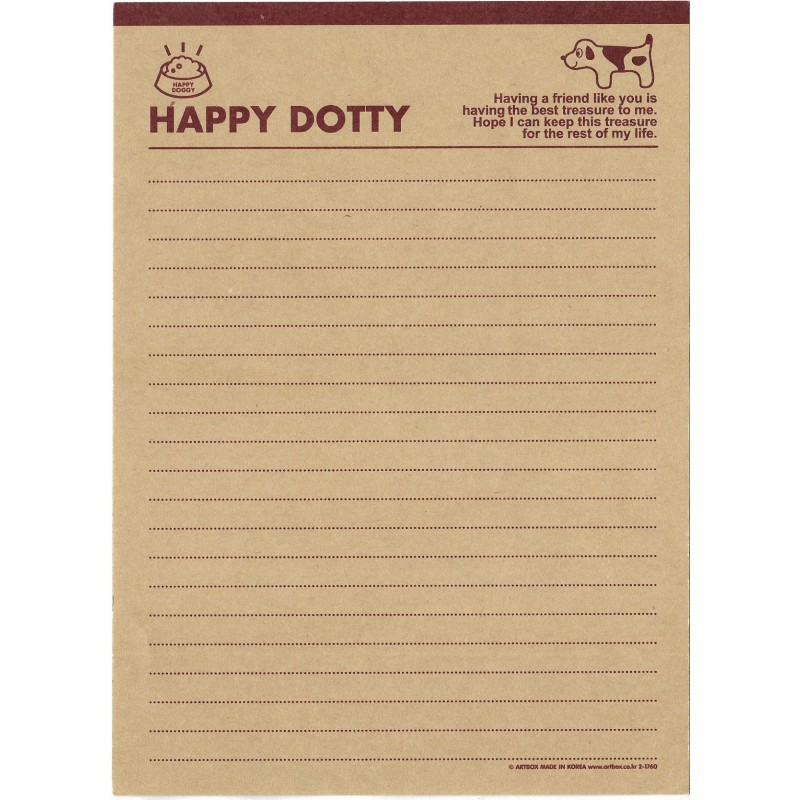 Papel de Carta Happy Doby - Art-Box Korea