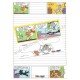 Conjunto de Papel de Carta Importado Tom and Jerry Friends Gakken