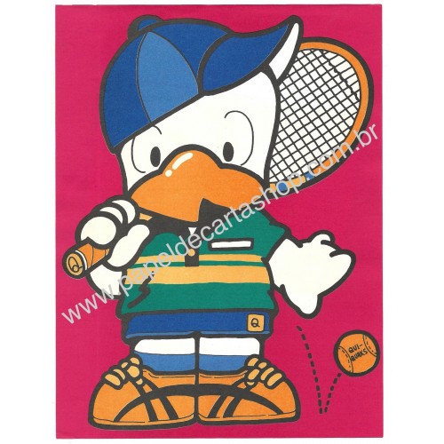 Ano 1983. Conjunto de Papel de Carta Qui-Quaks Sports CRS Sanrio