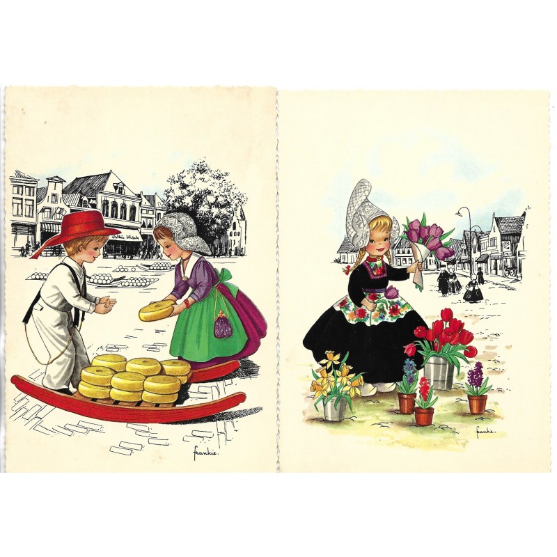 Lote 7 Cartões Postais Antigos Importados Os Holandeses
