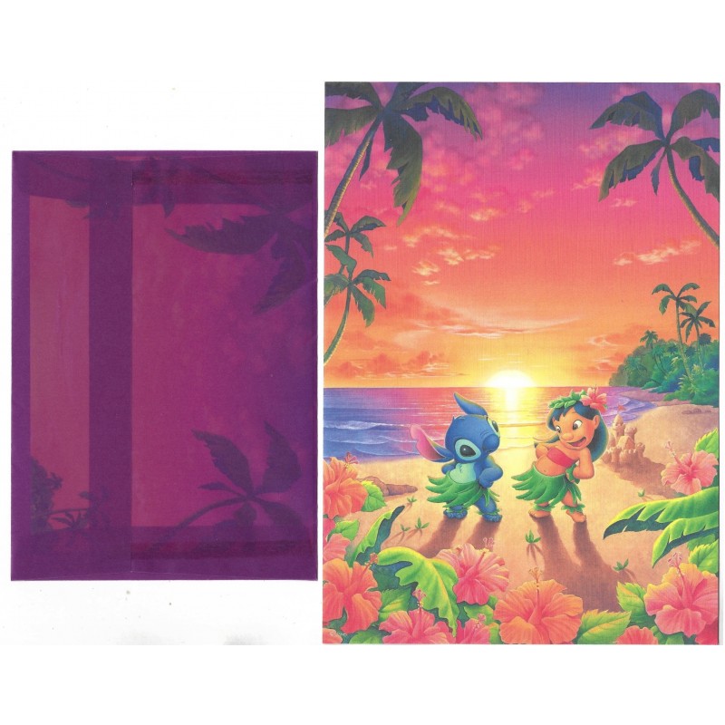 Conjunto de Papel de Carta Disney Lilo & Stitch CLL