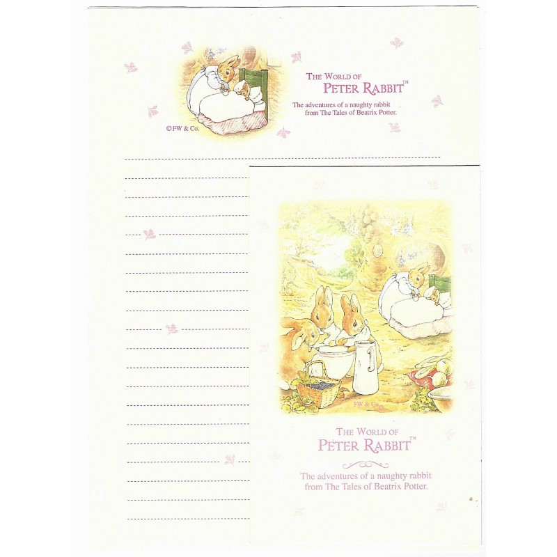 Conjunto de Papel de Carta Importado Peter Rabbit 02 CRS