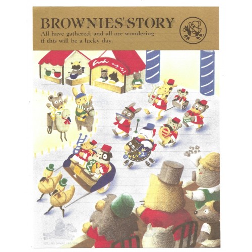 Ano 1991. Papel de Carta Brownie's Story III Vintage Sanrio