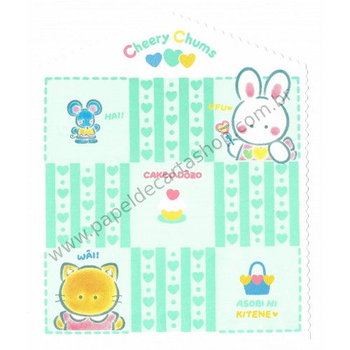 Ano 1994. Papel de Carta Cheery Chums CVD Vintage Sanrio