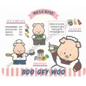 Ano 1984. Papel de Carta BOO GEY WOO Antigo (Vintage) Sanrio