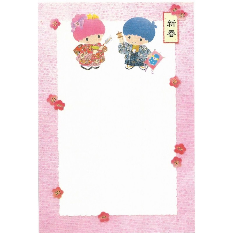 Ano 2002. Postcard Cartão Postal Little Twin Stars Vintage Sanrio