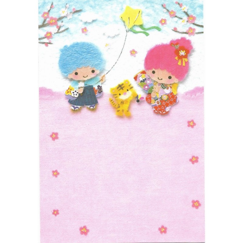 Ano 2009. Postcard Cartão Postal Little Twin Stars Vintage Sanrio