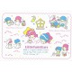 Ano 1998. Postcard Cartão Postal Little Twin Stars Vintage Sanrio