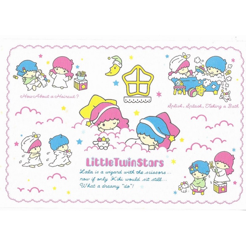 Ano 1998. Postcard Cartão Postal Little Twin Stars Vintage Sanrio