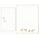 Kit 2 Conjuntos de Papel de Carta Importado Rabbits