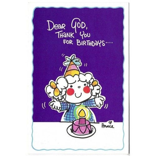 Ano 1983. Notecard Importado Dear God Kids 29A Intercontinental