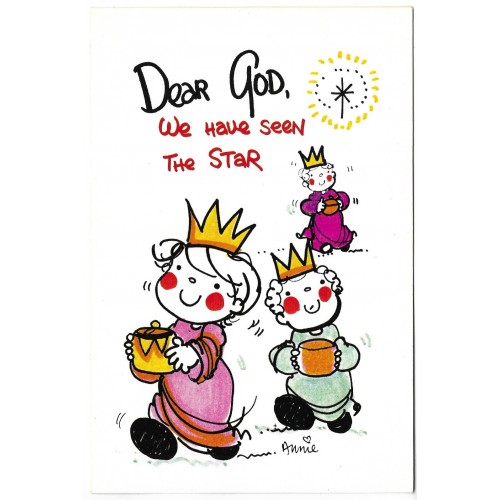 Ano 1983. Notecard Importado Dear God Kids Intercontinental