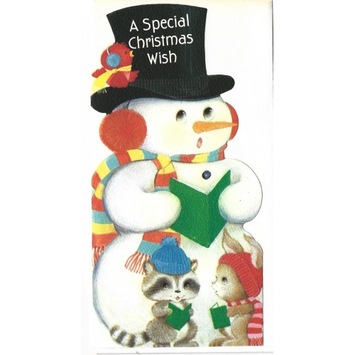 Cartão Antigo Importado Christmas Wish Hallmark