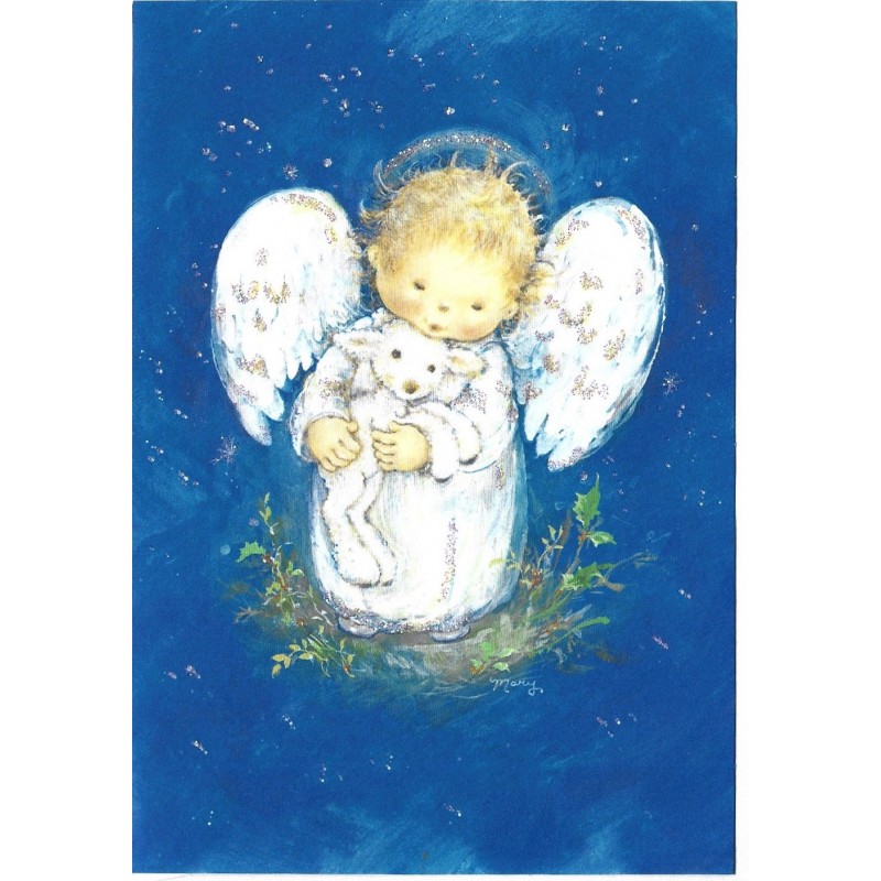 Notecard Antigo Importado Mary Hamilton Angel CAZ - Hallmark