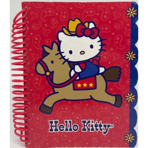 Caderneta ESPIRAL Hello Kitty Cowboy Sanrio EUA