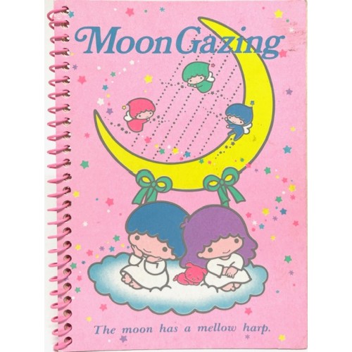 Caderneta ESPIRAL A6 Moon Gazing Little Twin Stars Sanrio