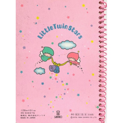 Caderneta ESPIRAL A6 Moon Gazing Little Twin Stars Sanrio