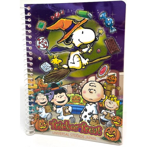 Caderneta ESPIRAL Peanuts Trick or Treat Universal Studios Japan
